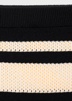 Jupe Midi En Maille À Rayures
