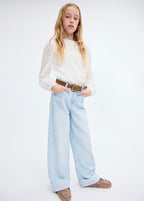 Blouse Tatiana Blanc - Fille