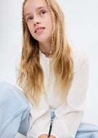 Blouse Tatiana Blanc - Fille