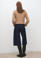 Chaqueta Tweed Bordes Deshilachados