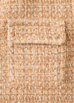 Chaqueta Tweed Bordes Deshilachados