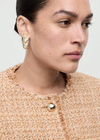 Chaqueta Tweed Bordes Deshilachados