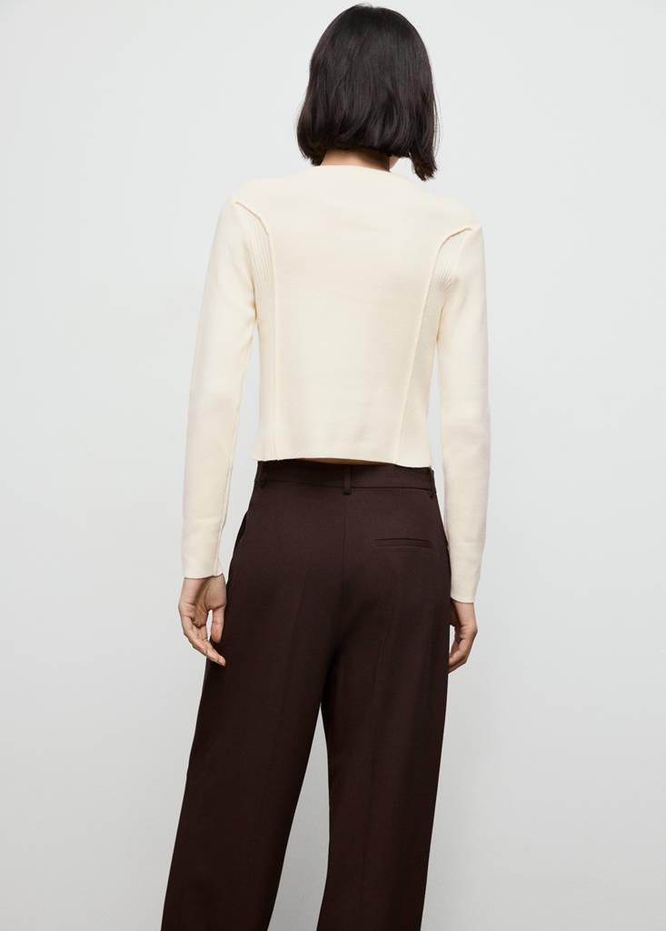 Ribstrikket Cardigan