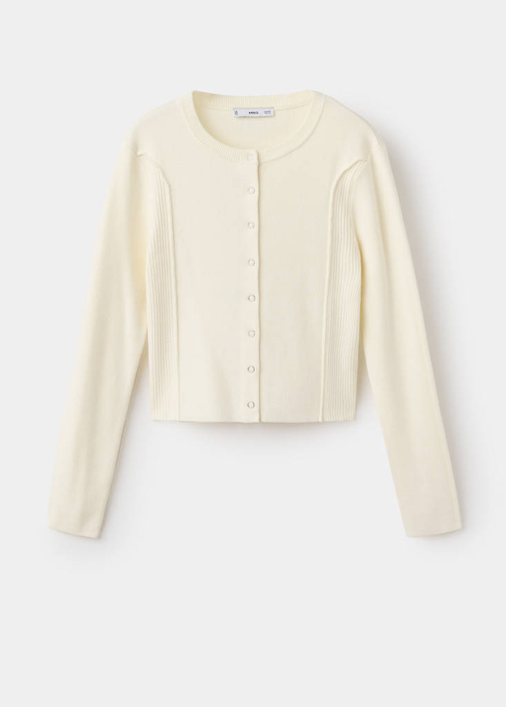 Ribstrikket Cardigan