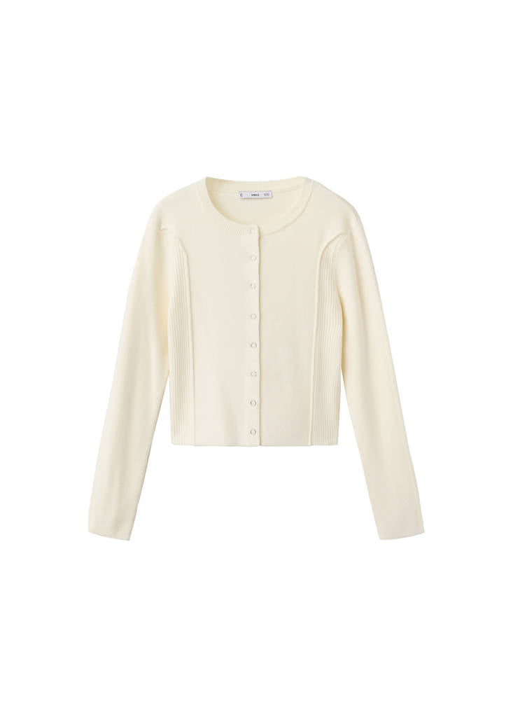 Ribstrikket Cardigan