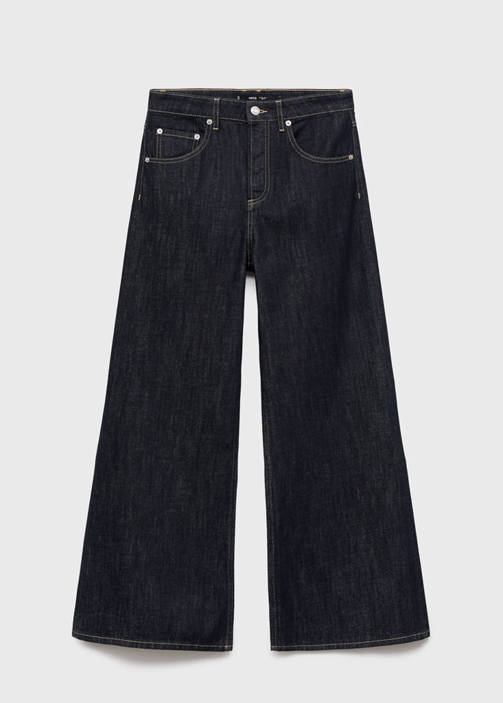 Weite Jeans mit Knöpfen