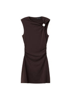 Robe En Maille Fine Avec Détails Métalliques