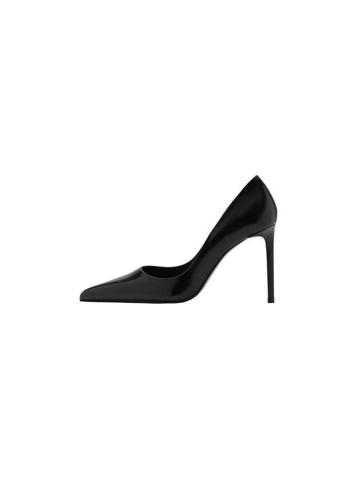 Zapatos de Tacón de Piel en Punta