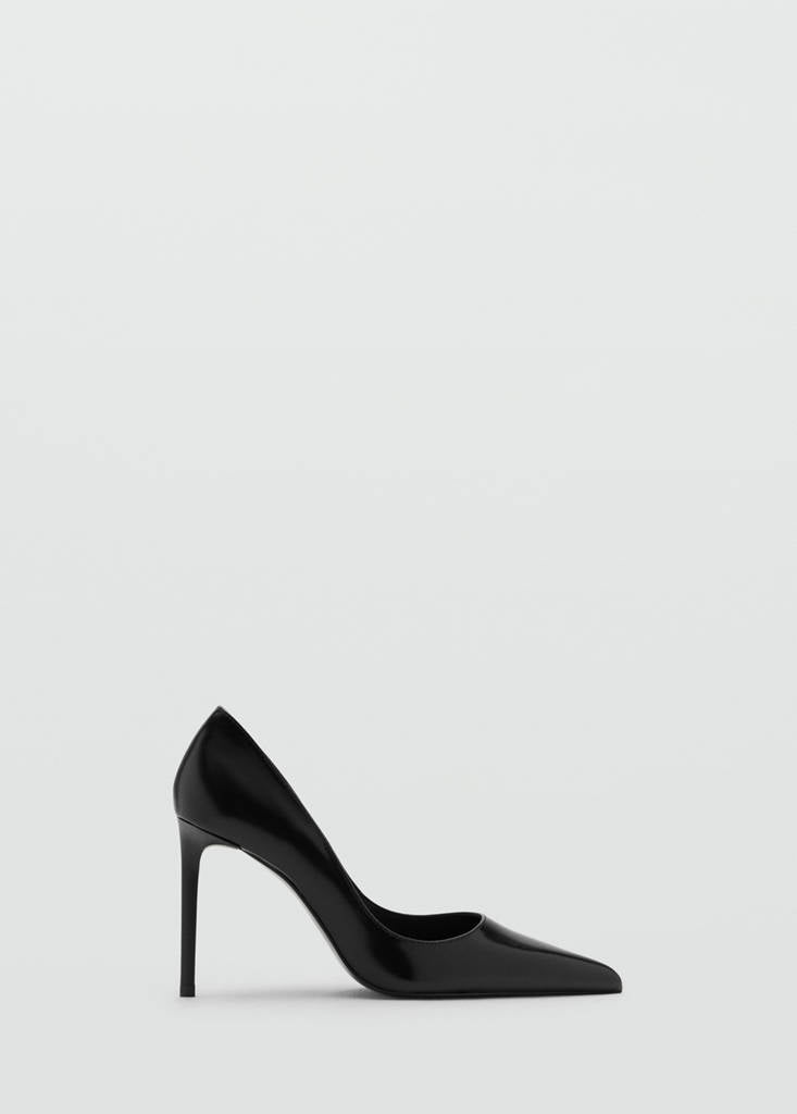 Zapatos de Tacón de Piel en Punta