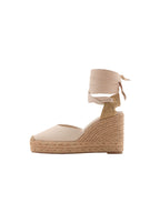 Chaussure À Talon Compensé Avec Bride Combinée