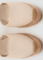 Chaussure À Talon Compensé Avec Bride Combinée