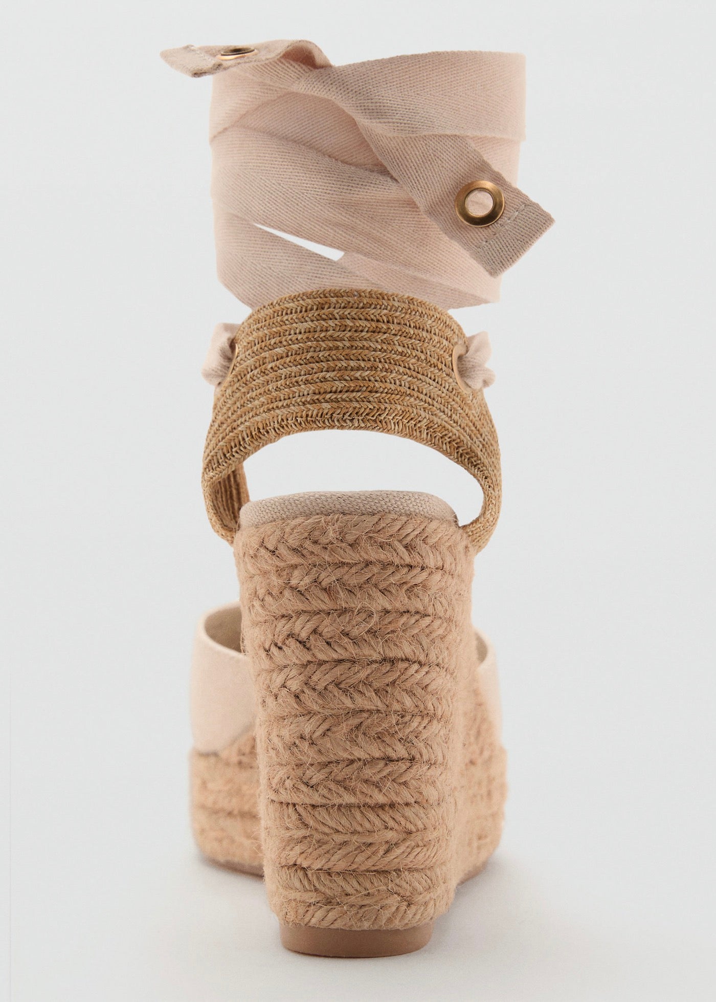 Chaussure À Talon Compensé Avec Bride Combinée