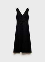 Robe Évasée Lin Ceinture