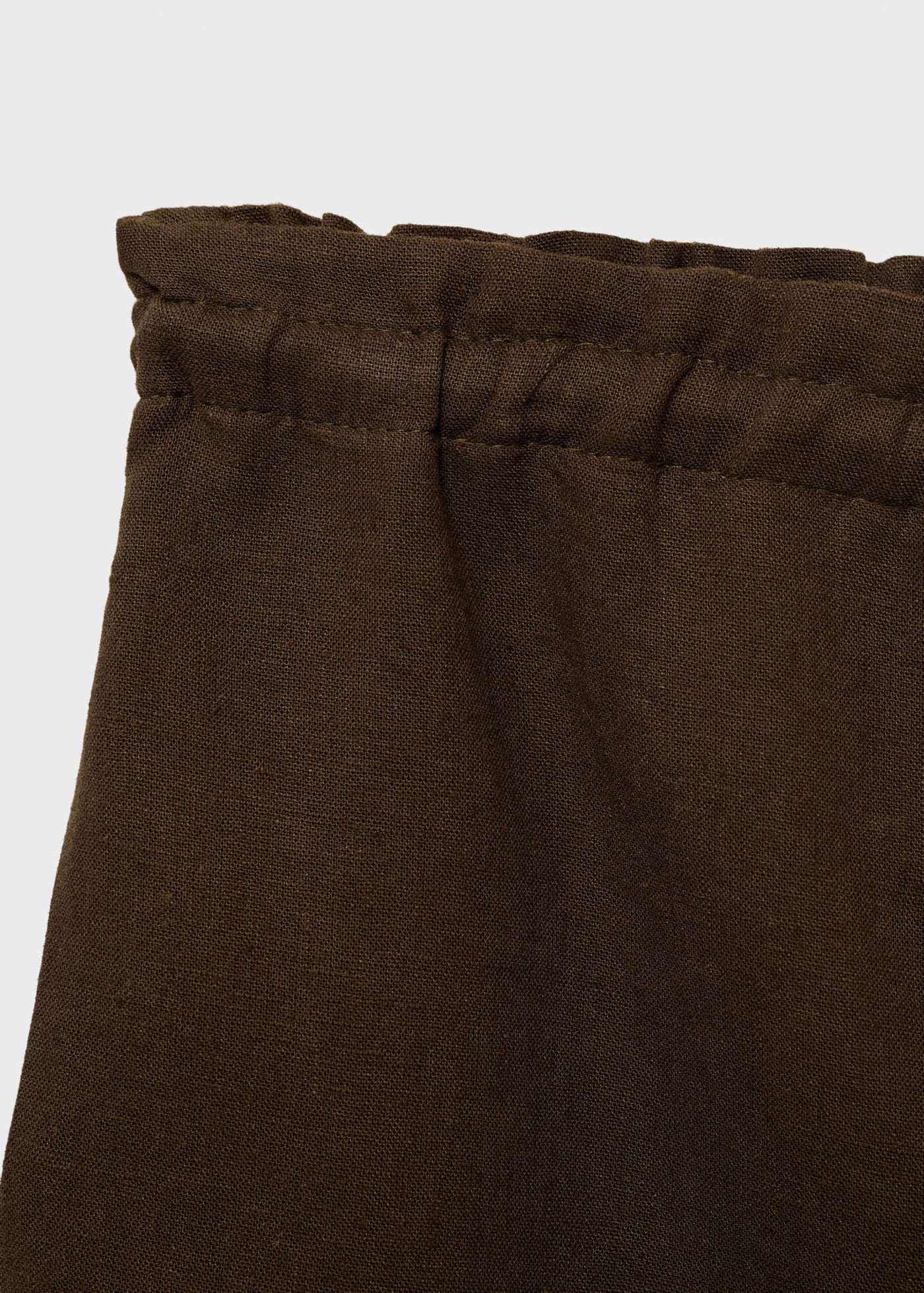 Short Droit Lin Avec Cordon