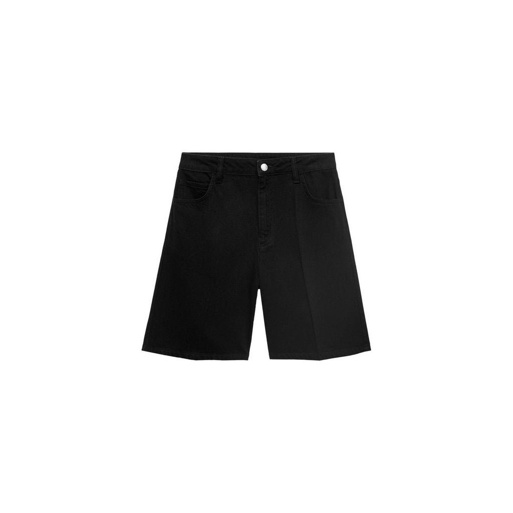 Bermuda En Jean Droit Taille Haute