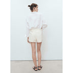 Jupe Short En Denim Avec Double Ceinture