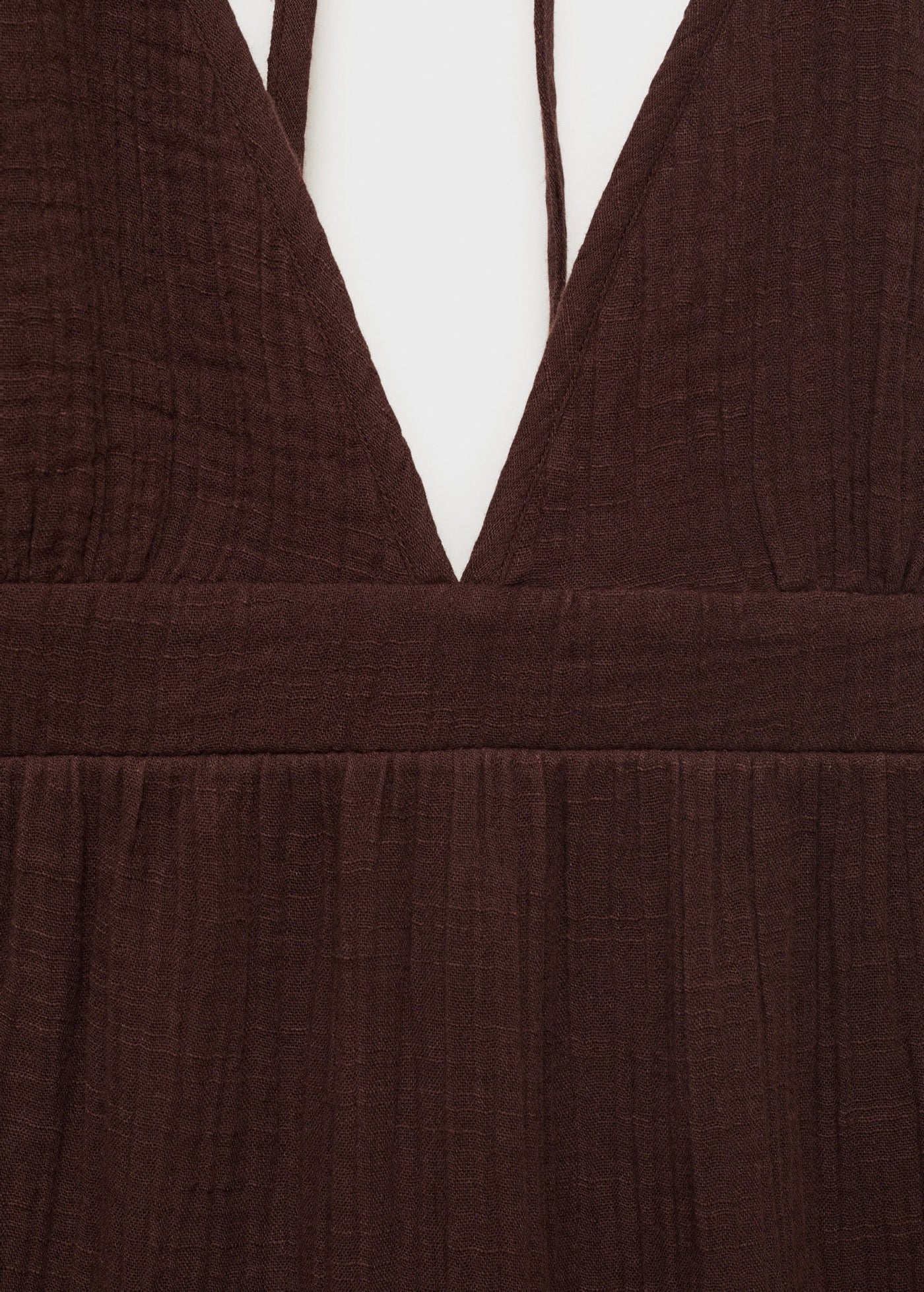 Robe Coton Décolleté En V