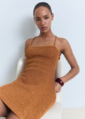 Robe Lurex Dos Croisé
