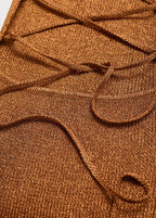 Robe Lurex Dos Croisé