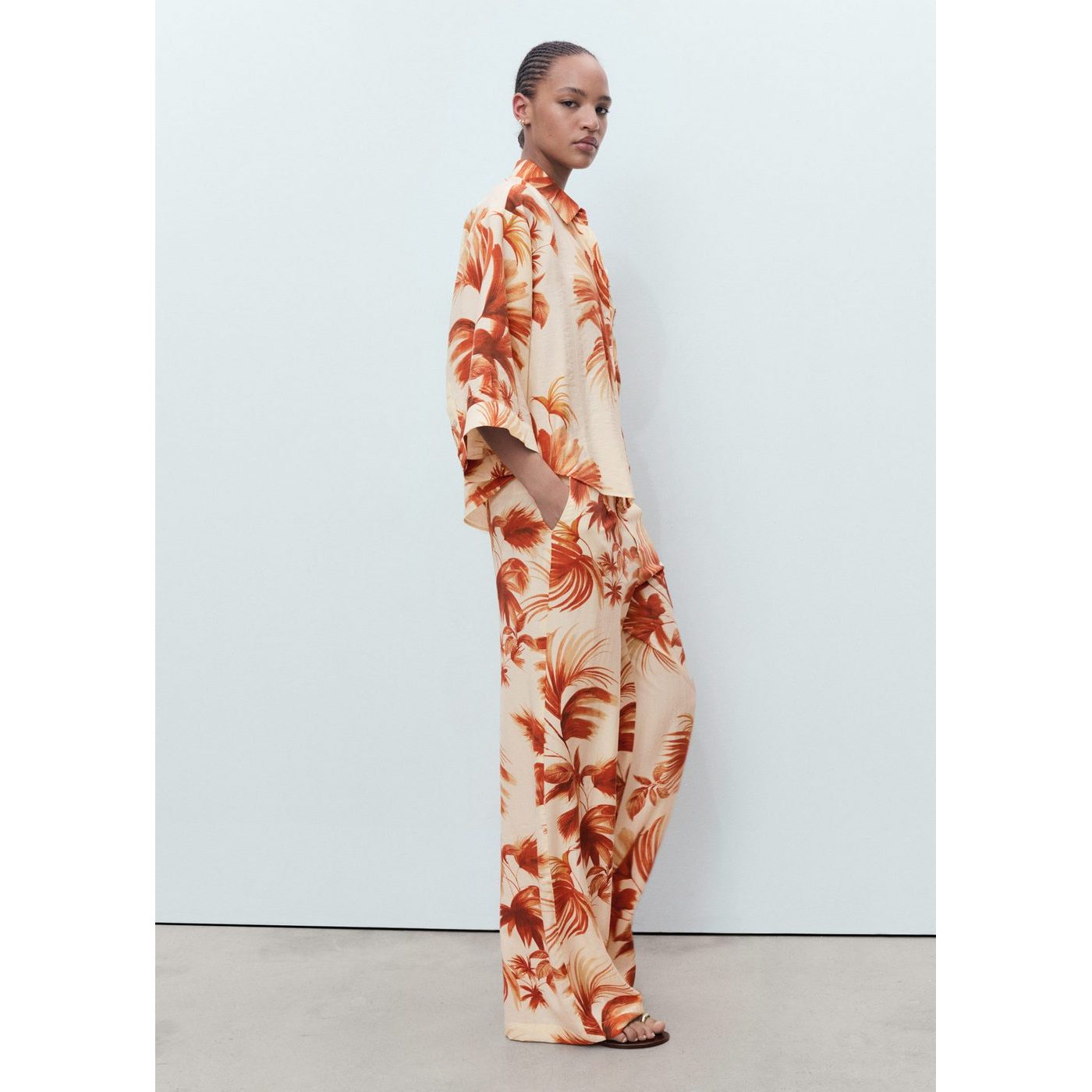 Trousers Palm - Off White