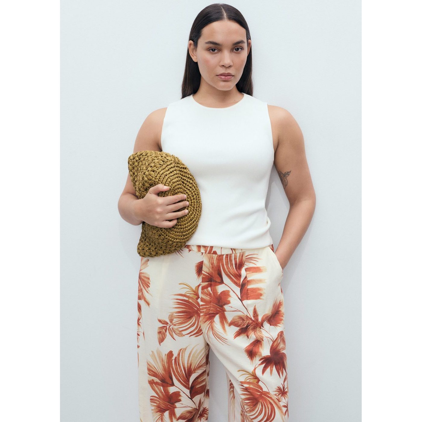 Trousers Palm - Off White