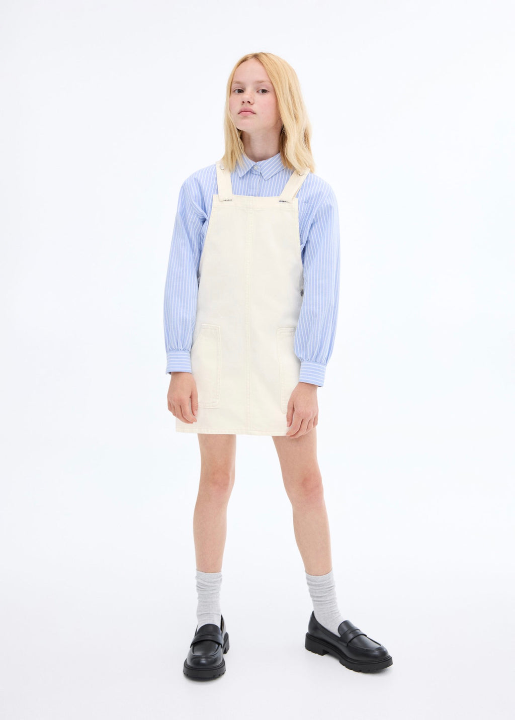Robe Chasuble Harper Écru - Fille