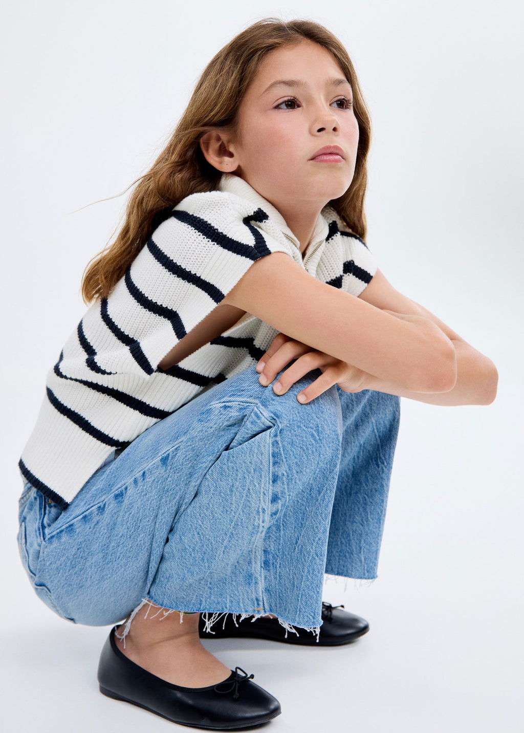 Gilet Elise Blanc Cassé - Fille