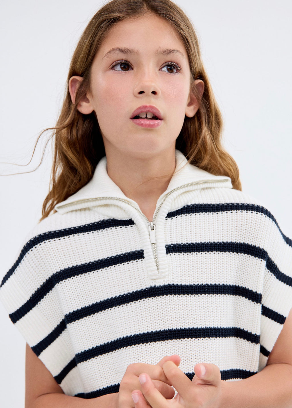 Gilet Elise Blanc Cassé - Fille