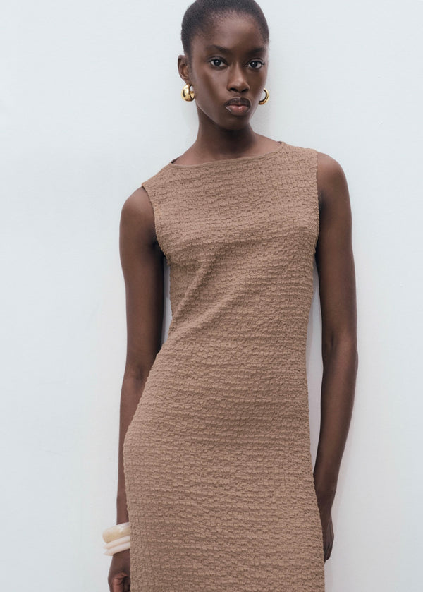 Vestido ajustado texturizado