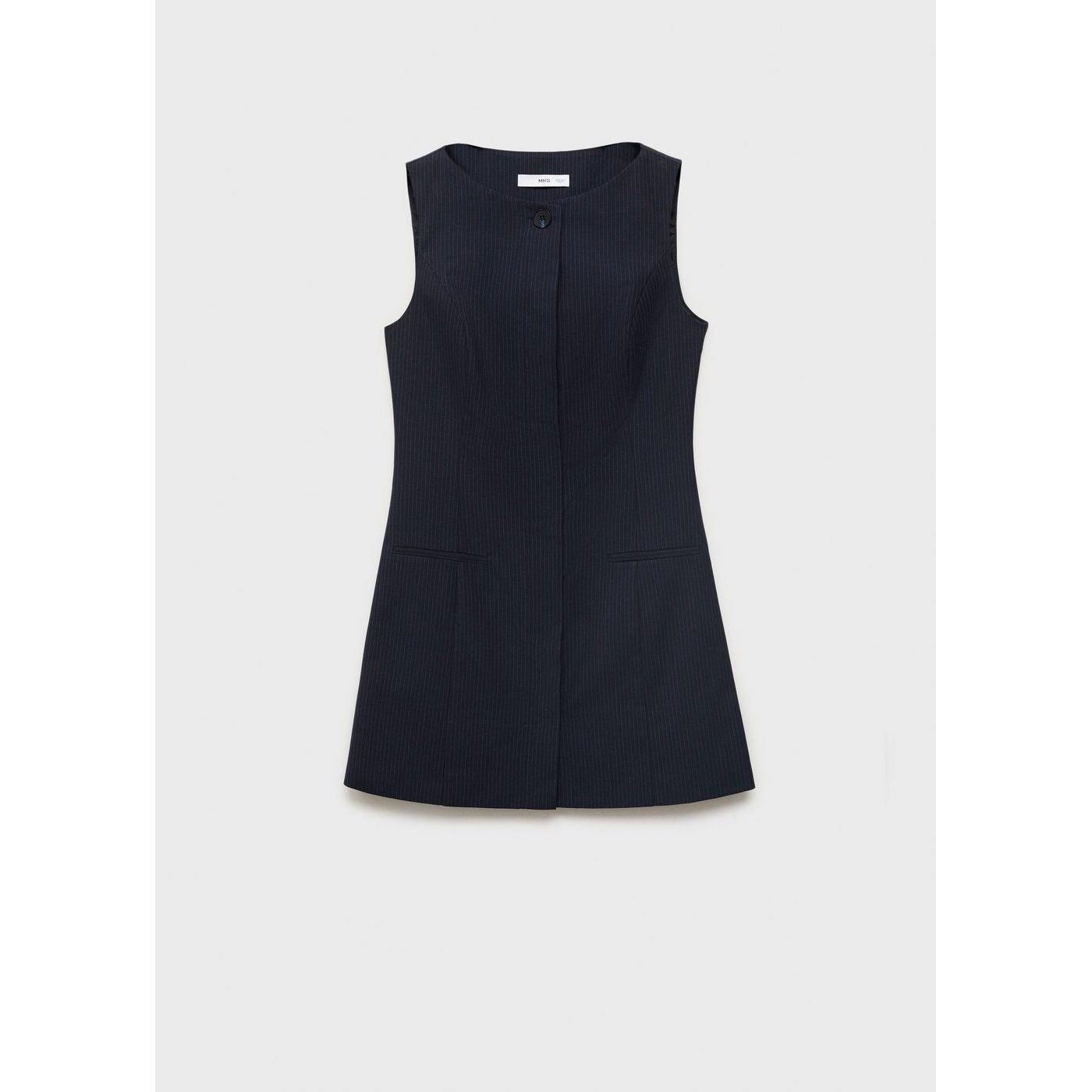 Robe À Rayures Tennis Avec Boutons Dissimulés