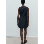 Robe À Rayures Tennis Avec Boutons Dissimulés