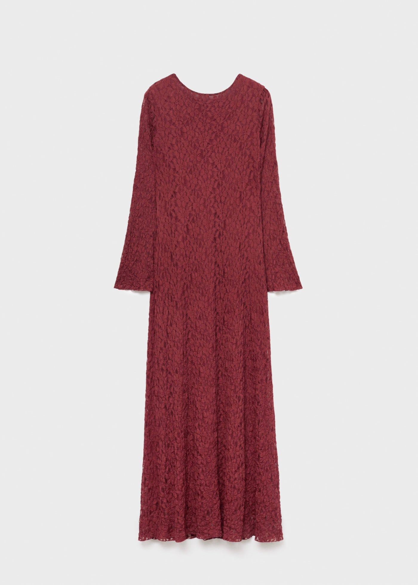 Robe Dentelle Manches Évasées
