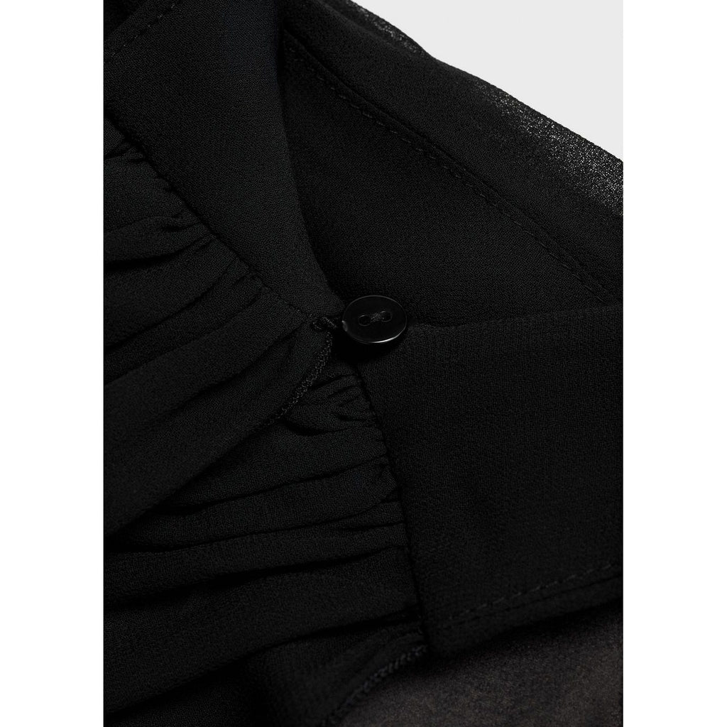 Combinaison Col À Emmanchures Américaines Et Foulard