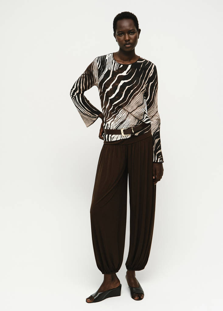 Blouse met zebraprint
