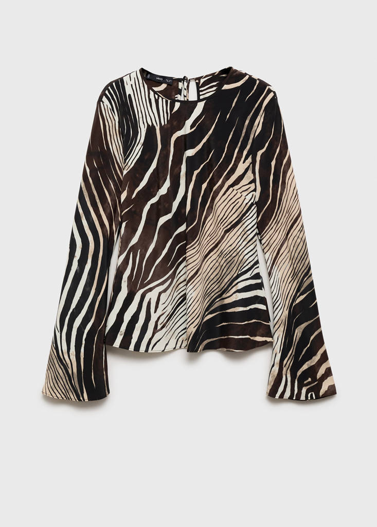 Blouse met zebraprint