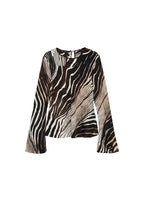 Blouse met zebraprint