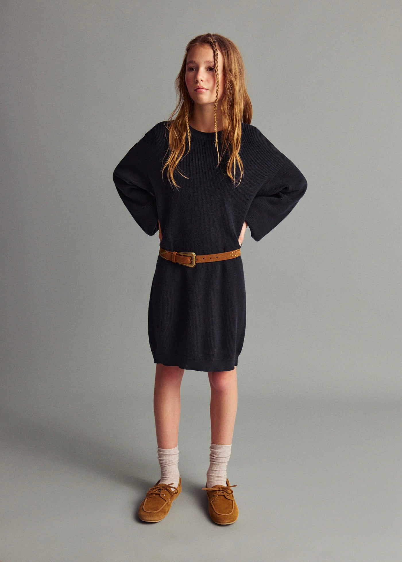 Robe Saski Bleu Marine - Fille