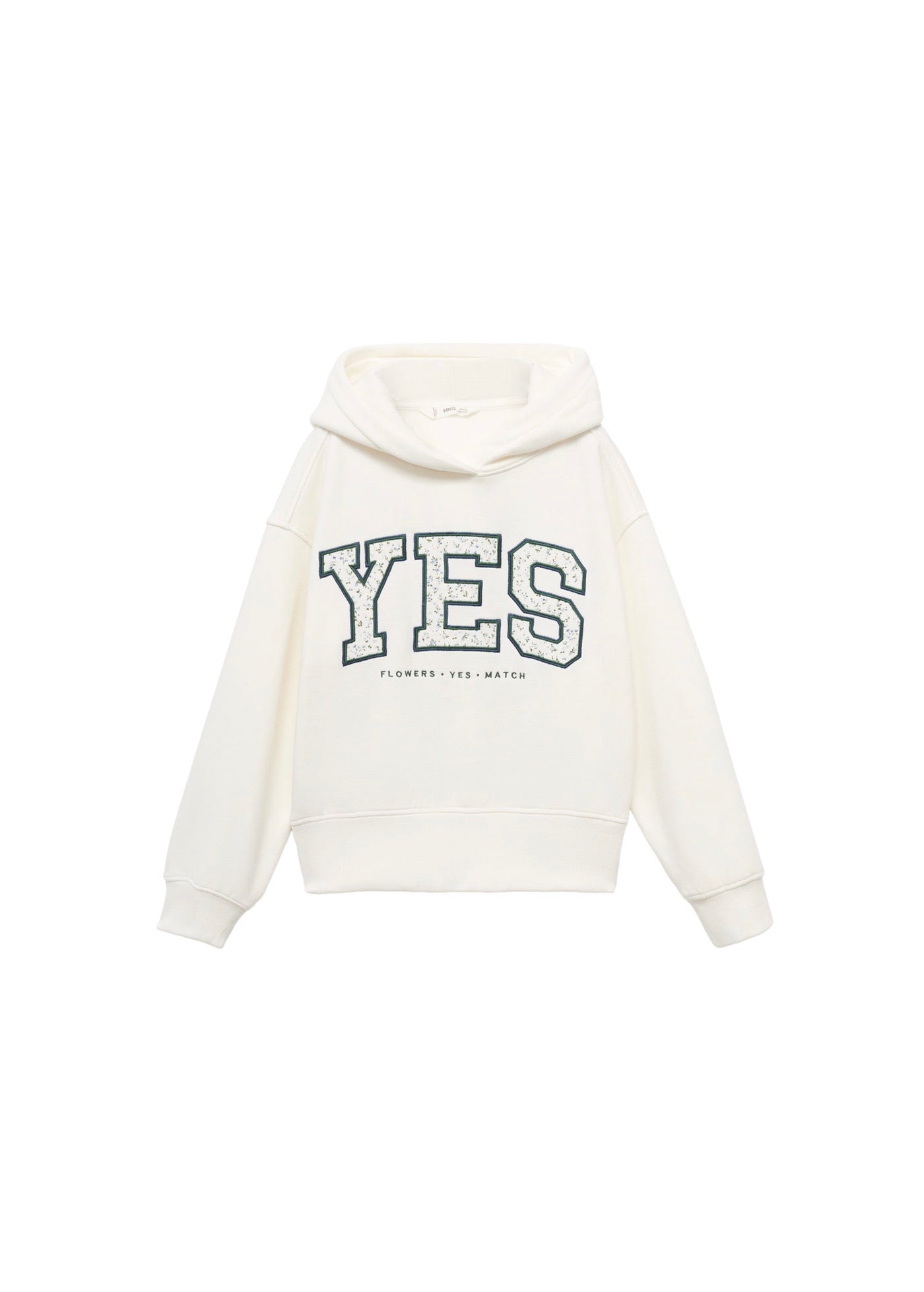 Sweat Yes Blanc Cassé - Fille