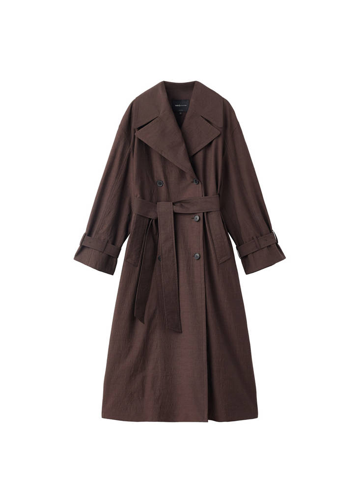 Lang Trenchcoat I Ny Uld