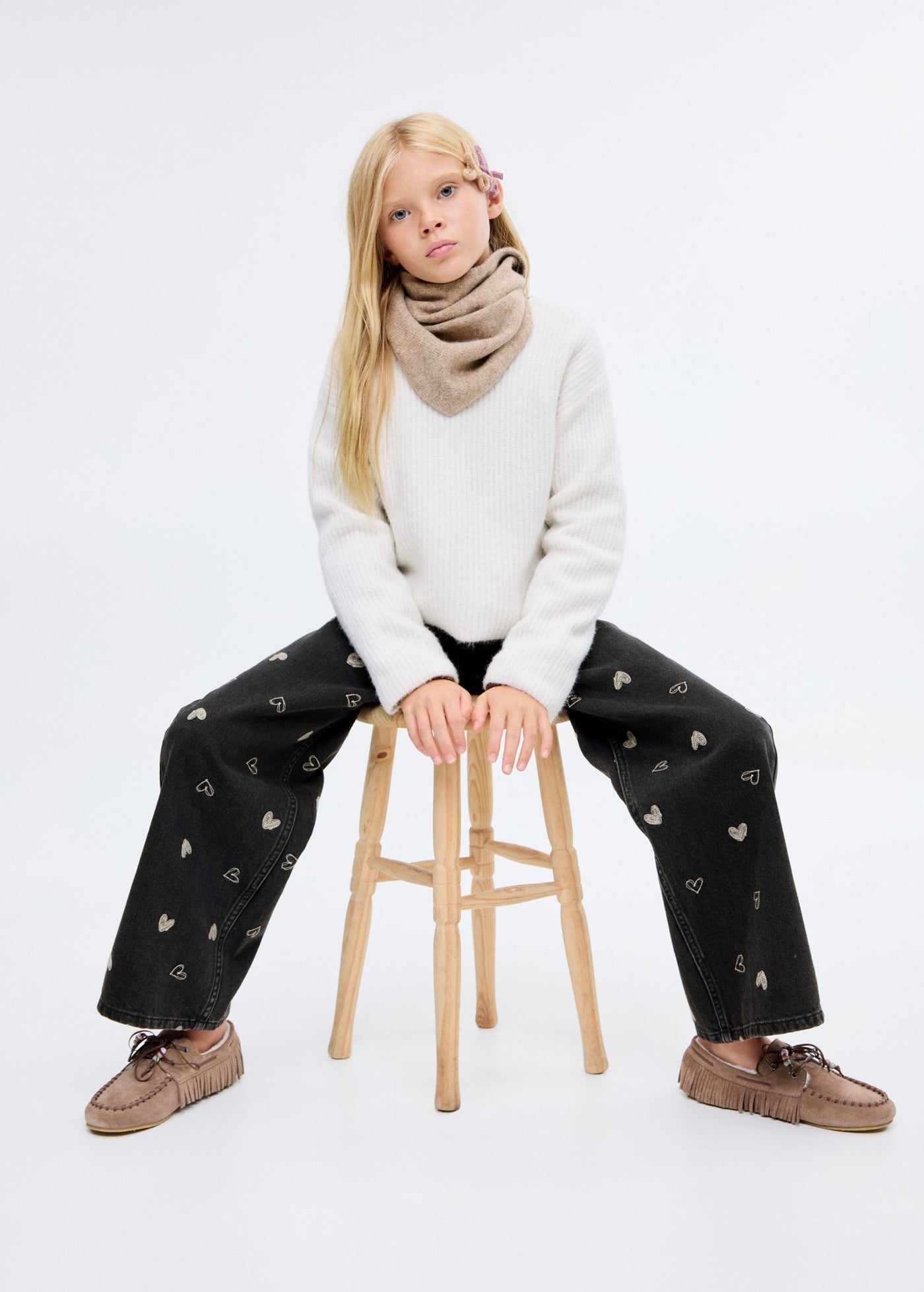 Jean Mila Denim Noir - Fille