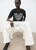 T-Shirt Coton Broderie À Fleurs