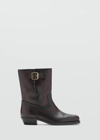 Bottines Cuir Boucle
