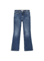 Lige jeans med slidser
