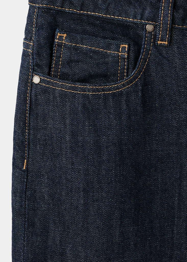Lige Jeans Med Stolpelukning