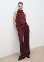 Pantaloni Ampi Satinati