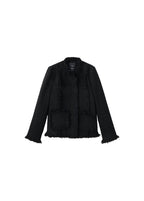Giacca Tweed Bordi Sfilacciati