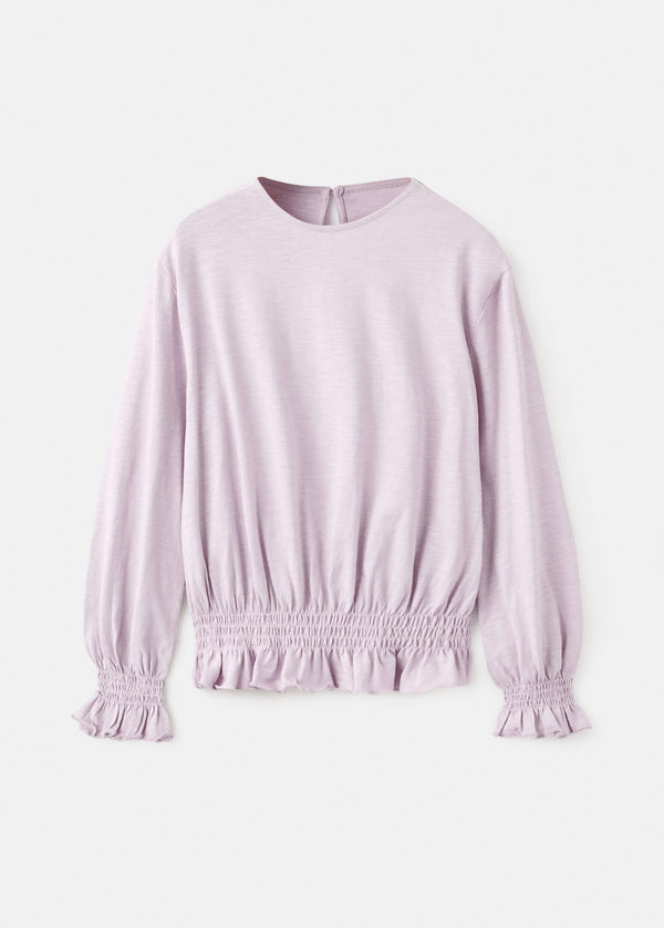 T-Shirt Romantic Violet Clair/Pastel - Fille