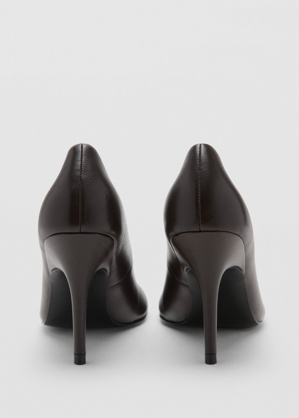 Chaussures À Talon En Cuir Bout Pointu
