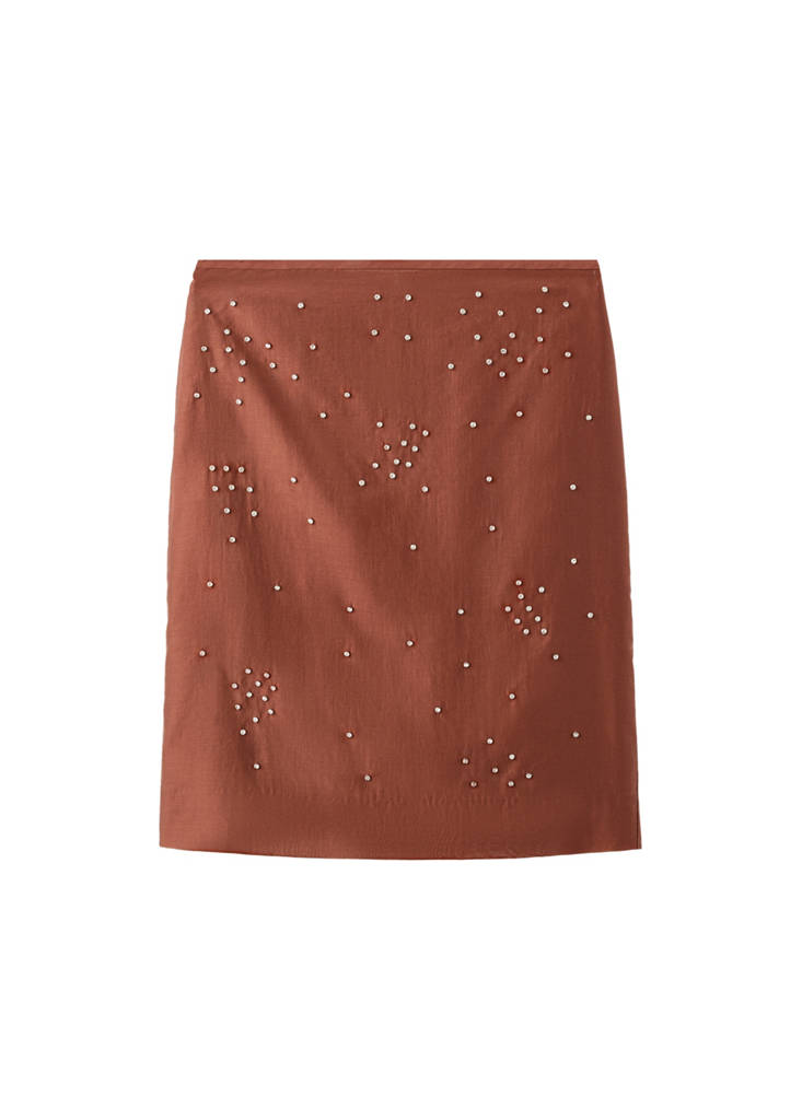 Midi-Rock mit Strass