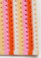 Jupe En Crochet À Rayures Bicolore